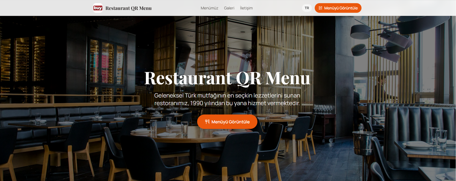 QR Menü & Restoran Yönetim Sistemi (PHP/MySQL)